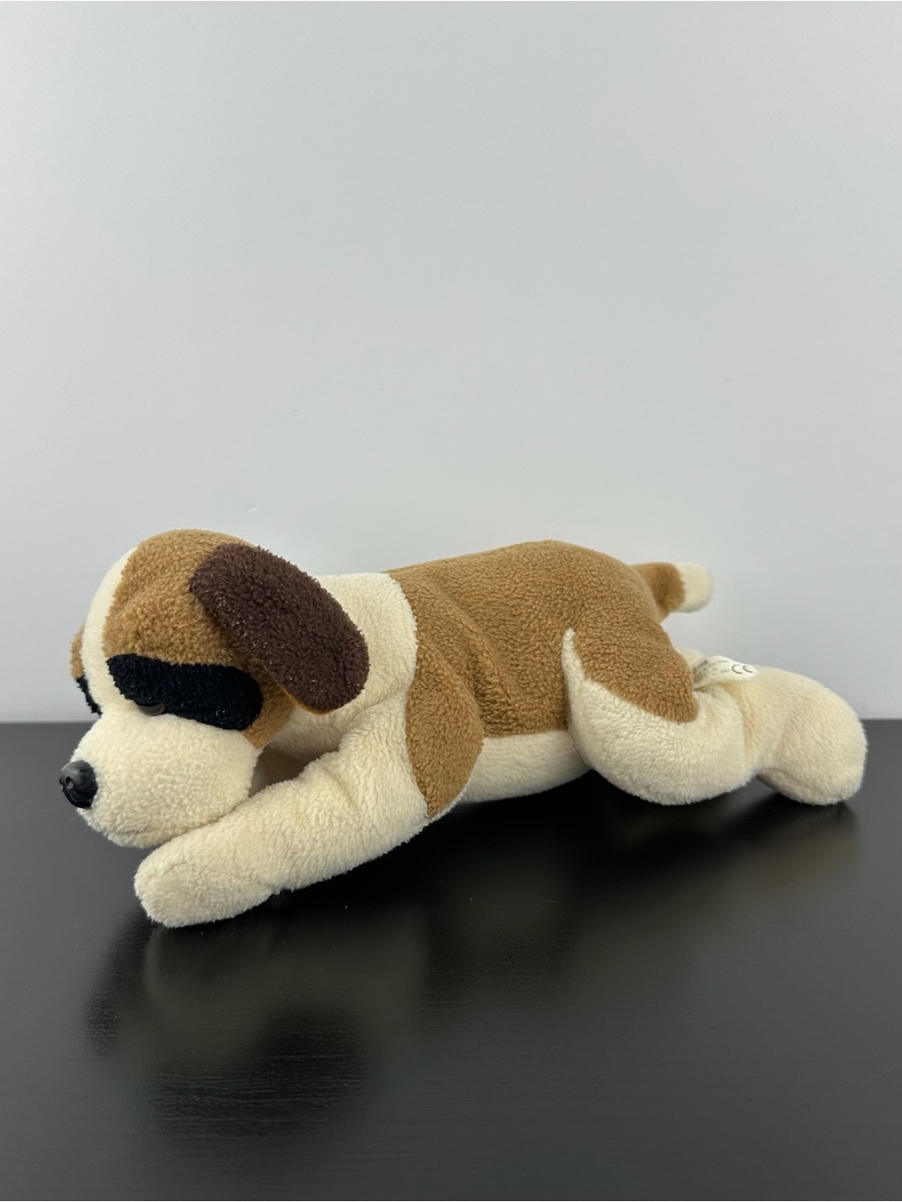 Russ Berrie Rare Paws St Bernard Puppy Dog 8” Brown White Saint Bernard Plush
